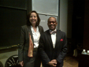 Princeton University Dean of Admissions, Janet Lavin Rapelye with Dr. Paul Lowe