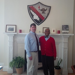 Steve Bristol, Director of Admissions and Financial Aid, The Hun School of Princeton, with Dr. Lowe.
