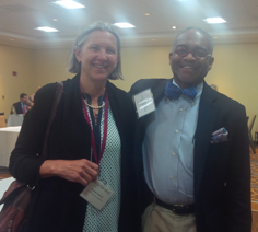 Suzanne Campbell, Associate Director of Admissions, Taft School, with Dr. Lowe.
