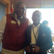 Michael Gary, Director of Admissions of Phillips Exeter Academy, with Dr. Lowe.